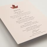 "Autumn Leafs" - Foil-Pressed Menus in Autumn by Itsy Belle Studio - Detail