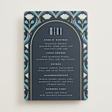 "Deco pattern" - Foil-Pressed Menus in Cote d'azur by Ana de Sousa - Front