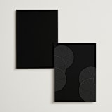 "ionic" - Foil-Pressed Menus in Onyx by Lori Wemple - Back of Card Options