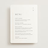 "Understated Elegance" - Foil-Pressed Menus in Cotton by Stacey Meacham - Front