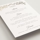 "Rococo" - Foil-Pressed Menus in Pearl by Jenna Holcomb - Detail