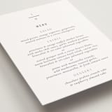 "Minimal Monogram" - Foil-Pressed Menus in Granite by Jackie Mangiolino - Detail