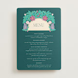 "Tropical garden" - Foil-Pressed Menus in Jungle by Simona Camp - Front