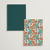 "Tropical garden" - Foil-Pressed Menus in Jungle by Simona Camp - Back of Card Options