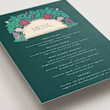 "Tropical garden" - Foil-Pressed Menus in Jungle by Simona Camp - Detail