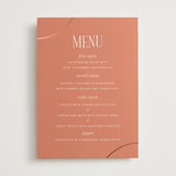 "Unity" - Foil-Pressed Menus in Clay by Morgan Kendall - Front