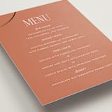 "Unity" - Foil-Pressed Menus in Clay by Morgan Kendall - Detail