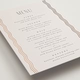 "Newberry" - Foil-Pressed Menus in Bisque by Kristie Kern - Detail