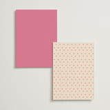 "Mandapam" - Foil-Pressed Menus in Carnation by Creo Study - Back of Card Options