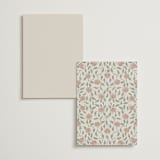 "dancing in the garden" - Foil-Pressed Menus in Blush Meadow by Grae - Back of Card Options
