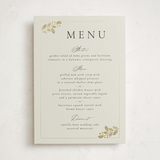 "Vine Wrap" - Foil-Pressed Menus in Fern by Jen Owens - Front