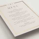 "Grace" - Foil-Pressed Menus in Champagne by Nicole Walsh - Detail