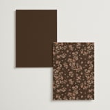 "Blooming path" - Foil-Pressed Menus in Chocolate by Paola Benenati - Back of Card Options