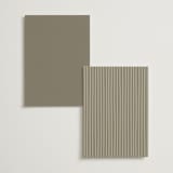 "silk" - Foil-Pressed Menus in Linen by Pippa Shaw - Back of Card Options