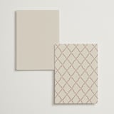 "Shining Florals" - Foil-Pressed Menus in Almond by frau brandt - Back of Card Options