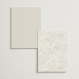 "By the Seashore" - Foil-Pressed Menus in Pearl by Maria Alou - Back of Card Options