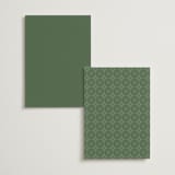 "Kareem" - Foil-Pressed Menus in Evergreen by Oma N. Ramkhelawan - Back of Card Options