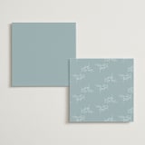 "Polished" - Foil-Pressed Menus in Powder Blue by Jennifer Postorino - Back of Card Options