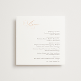 "Eternal" - Foil-Pressed Menus in Snow by Kaydi Bishop - Front
