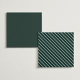 "Regal" - Foil-Pressed Menus in Evergreen by Nicole Walsh - Back of Card Options