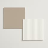 "Framed Monogram" - Foil-Pressed Menus in Silk by Kelly Schmidt - Back of Card Options