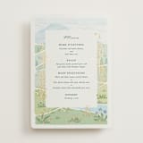 "Mountaintop" - Foil-Pressed Menus in Evergreen by Paper Sun Studio - Front