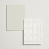 "Sonnet" - Foil-Pressed Menus in Meadow by Kristie Kern - Back of Card Options