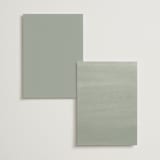 "Riviera" - Foil-Pressed Menus in Willow by Leia Matt - Back of Card Options