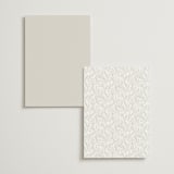 "gathering" - Foil-Pressed Menus in Smoke by Olivia Raufman - Back of Card Options