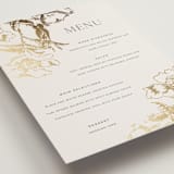 "mon amour" - Foil-Pressed Menus in Hope Floats by Design Lotus - Detail
