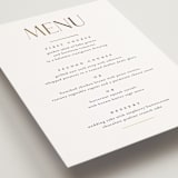 "Idyllic" - Foil-Pressed Menus in Sugar by Jessica Williams - Detail