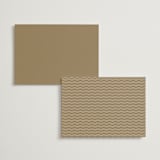 "Golden Stamp" - Foil-Pressed Menus in Snow by FRANI - Back of Card Options