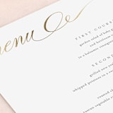 "Fantasia" - Foil-Pressed Menus in Sugar by Jessica Williams - Detail