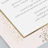 "Solaris" - Foil-Pressed Menus in Blush by Kristie Kern - Detail