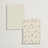 "Queen Anne's Lace" - Foil-Pressed Menus in Creme Brulee by Jennifer Wick - Back of Card Options