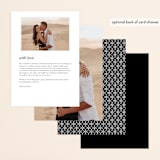 "Timeless Grace" - Foil-Pressed Menus in Gold by Kimberly FitzSimons - Back of Card Options