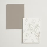 "Entwine" - Foil-Pressed Menus in Pearl by Jennifer Postorino - Back of Card Options