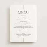 "Aligned" - Foil-Pressed Menus in Spun Sugar by Jessica Williams - Front