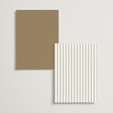 "Aligned" - Foil-Pressed Menus in Spun Sugar by Jessica Williams - Back of Card Options