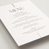 "Aligned" - Foil-Pressed Menus in Spun Sugar by Jessica Williams - Detail