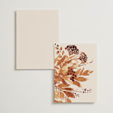 "Wedding in Aspen" - Foil-Pressed Menus in Rust by Chris Griffith - Back of Card Options