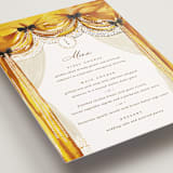 "Tuileries" - Foil-Pressed Menus in Golden by Claudia Orengo - Detail