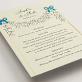 "Josephine" - Foil-Pressed Menus in Marine by Jackie Crawford - Detail