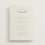 "Branched" - Foil-Pressed Menus in Almond by Brianne Larsen - Front