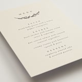 "Branched" - Foil-Pressed Menus in Almond by Brianne Larsen - Detail