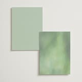 "Monogramed Arch" - Foil-Pressed Menus in Mojito by Susan Moyal - Back of Card Options
