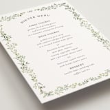 "Monogramed Arch" - Foil-Pressed Menus in Mojito by Susan Moyal - Detail