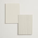 "Hansen" - Foil-Pressed Menus in Almond by Stephanie Hawkes - Back of Card Options