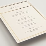 "Hansen" - Foil-Pressed Menus in Almond by Stephanie Hawkes - Detail