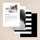 "Elegant Announcement" - Foil-Pressed Menus in Vanilla by Kelly Schmidt - Back of Card Options